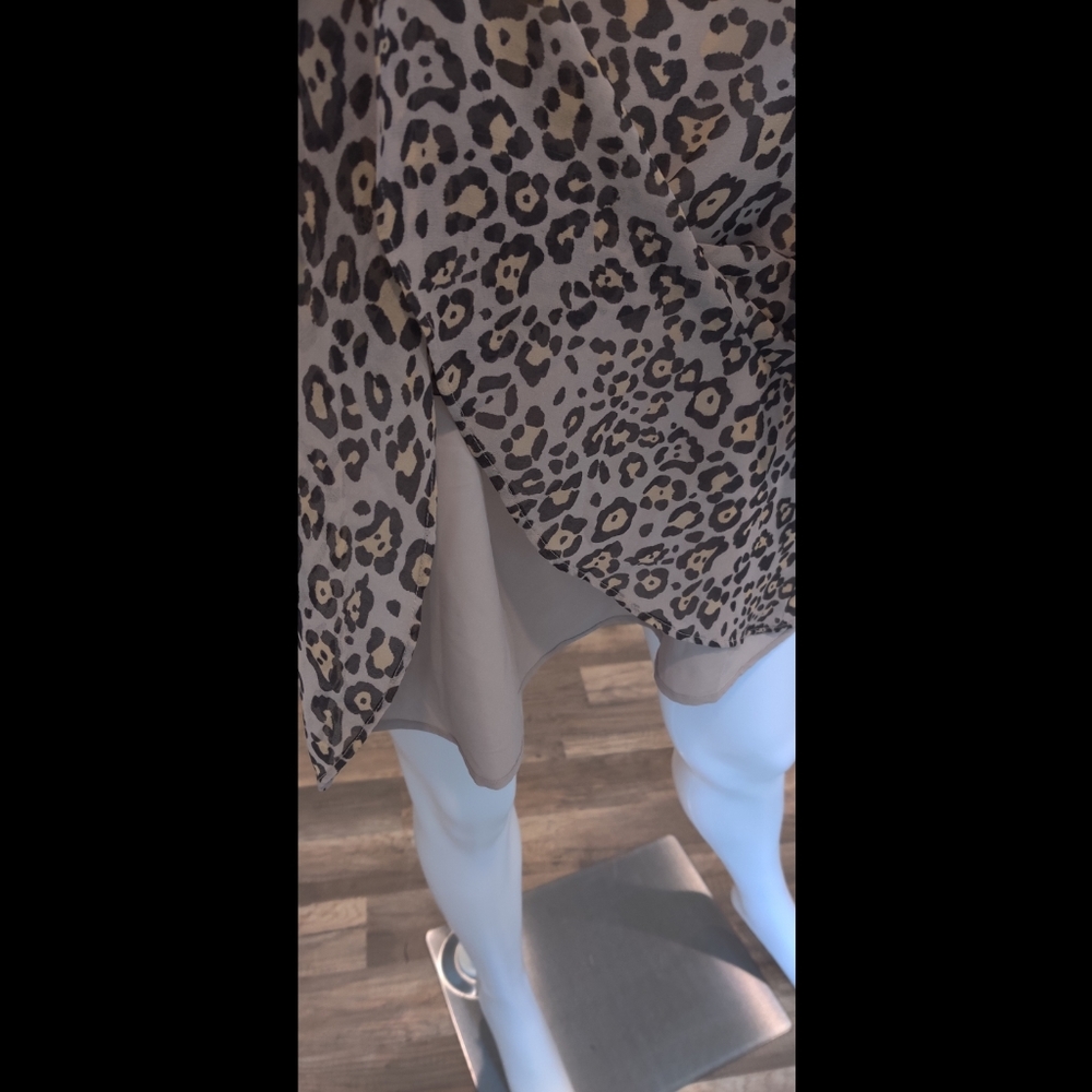 Ann Taylor Loft Leopard Print Tunic Dress Size XS - Picture 10 of 14